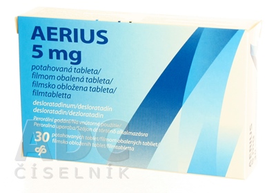Aerius 5 mg filmom obalené tablety