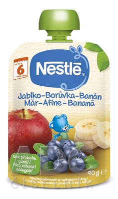 Nestlé Jablko Čučoriedka Banán