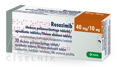 Rosazimib 40 mg/10 mg filmom obalené tablety