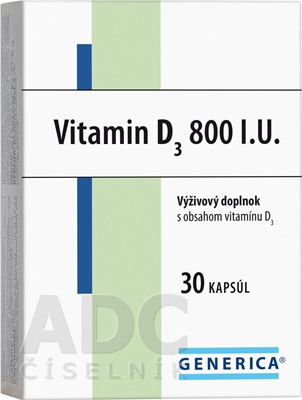 GENERICA Vitamin D3 800 I.U.