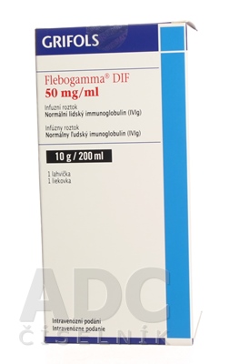 Flebogamma DIF 50 mg/ml infúzny roztok