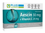 PLUS LEKÁREŇ Aescín 30 mg + Vitamín C 24 mg