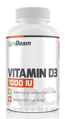 GymBeam Vitamín D3 1000 IU