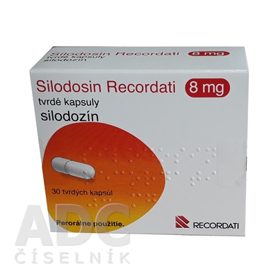 Silodosin Recordati 8 mg tvrdé kapsuly
