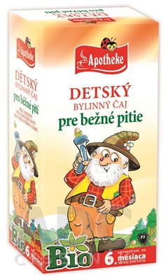 APOTHEKE BIO DETSKÝ BYLINNÝ ČAJ pre bežné pitie