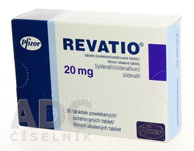 Revatio 20 mg filmom obalené tablety