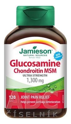 JAMIESON GLUKOZAMÍN CHONDROITÍN MSM 1300 mg