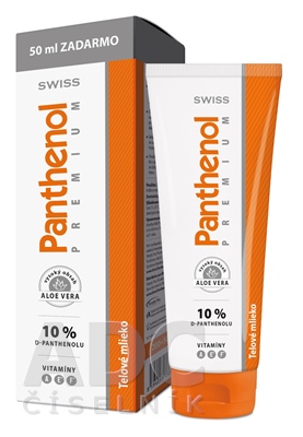 SWISS Panthenol PREMIUM 10% telové mlieko
