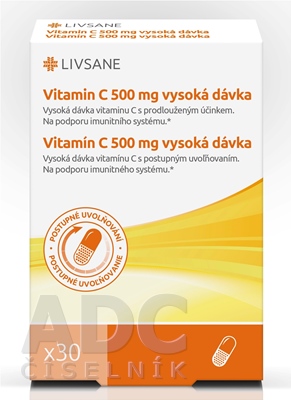 LIVSANE Vitamín C 500 mg vysoká dávka