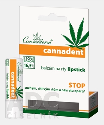 Cannaderm CANNADENT balzam na pery lipstick