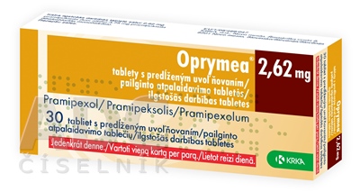 Oprymea 2,62 mg tablety s predĺženým uvoľňovaním