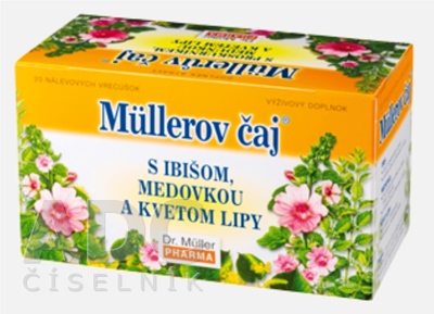 Müllerov čaj S IBIŠOM, MEDOVKOU A KVETOM LIPY