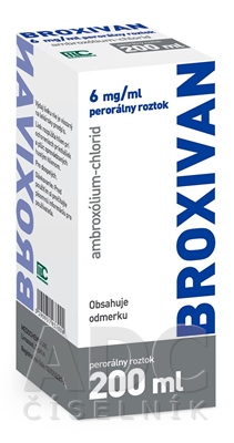 BROXIVAN 6 mg/ml perorálny roztok