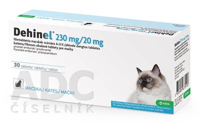 DEHINEL 230 mg/20 mg pre mačky