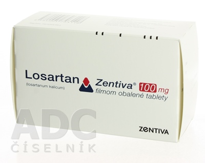 Losartan Zentiva 100 mg filmom obalené tablety