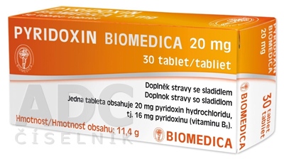 PYRIDOXIN BIOMEDICA 20 mg
