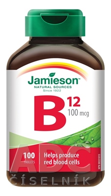 JAMIESON VITAMÍN B12 METYLKOBALAMÍN 100 µg