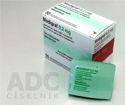 Modigraf 0,2 mg granulát na perorálnu suspenziu