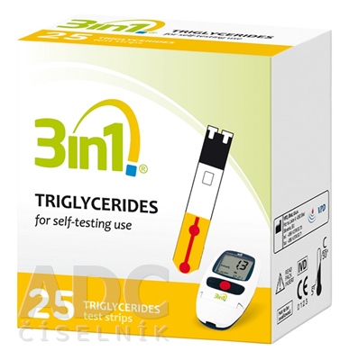 3in1 TRIGLYCERIDY TESTOVACIE PRÚŽKY