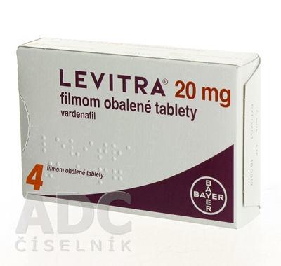 LEVITRA 20 mg filmom obalené tablety