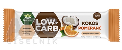 topnatur Tyčinka LOW CARB Kokos Pomaranč