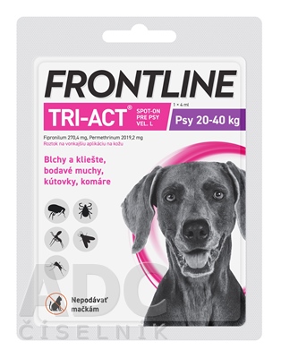 FRONTLINE TRI-ACT Spot-On pre psy L
