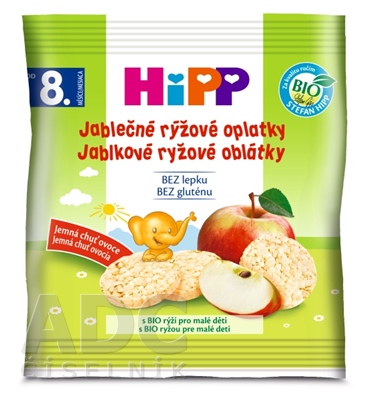 HiPP BIO OBLÁTKY Jablkové ryžové