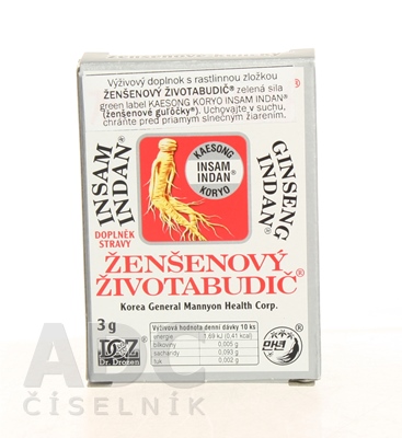 ŽENŠENOVÝ ŽIVOTABUDIČ INSAM INDAN