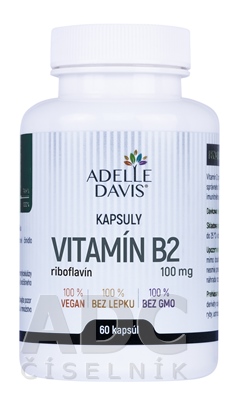 Adelle Davis VITAMÍN B2, riboflavín 100 mg