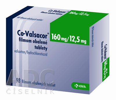 Co-Valsacor 160 mg/12,5 mg filmom obalené tablety
