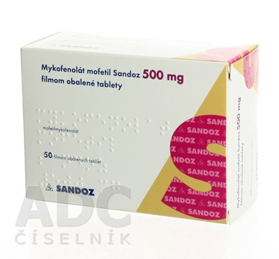 Mykofenolát mofetil Sandoz 500 mg
