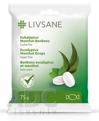LIVSANE Bylinné pastilky mentol, eukalyptus