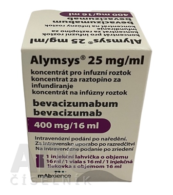 Alymsys 25 mg/ml koncentrát na infúzny roztok