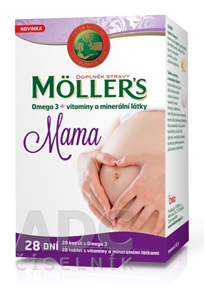 MOLLER´S Omega 3 + vitamíny a minerály MAMA