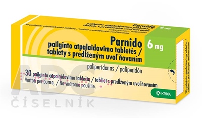 Parnido 6 mg tablety s predĺženým uvoľňovaním