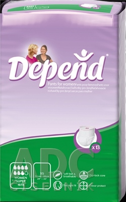 DEPEND Pants Super XS pre ženy