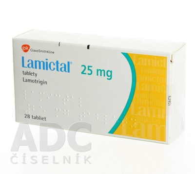 Lamictal 25 mg tablety
