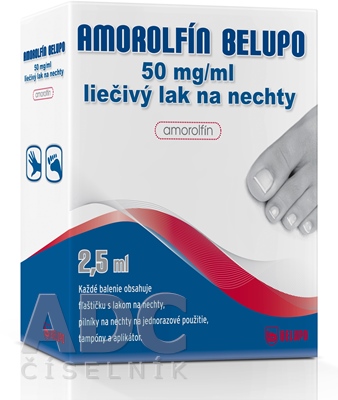 AMOROLFÍN BELUPO 50 mg/ml liečivý lak na nechty