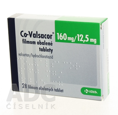 Co-Valsacor 160 mg/12,5 mg filmom obalené tablety