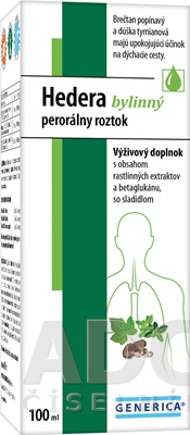 GENERICA Hedera bylinný perorálny roztok