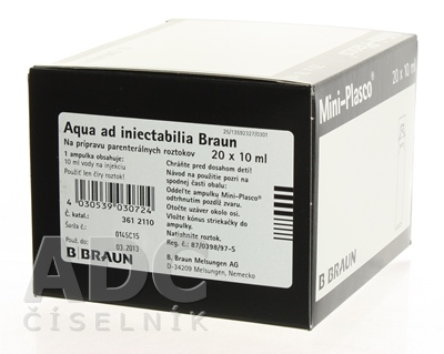 Aqua pro injectione Braun