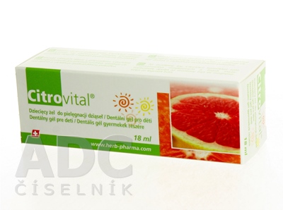 Citrovital Dentálny gél pre deti