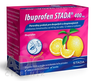 Ibuprofen STADA 400 mg perorálny prášok