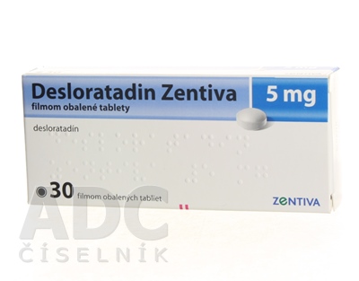 Desloratadin Zentiva 5 mg filmom obalené tablety