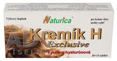 Naturica KREMÍK H Exclusive + Kyselina hyalurónová