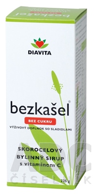 BEZKAŠEL bez cukru SKOROCELOVÝ BYLINNÝ SIRUP
