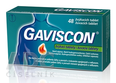 GAVISCON žuvacie tablety