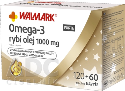 WALMARK Omega-3 rybí olej FORTE (inov. obal 2018)