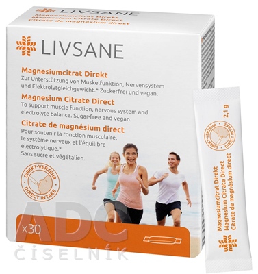 LIVSANE Magnesium Citrát Direct