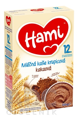 Hami mliečna kaša krupicová kakaová